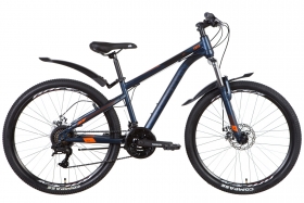 Велосипед ST 26 Discovery TREK AM DD  рама-13 сине-черный (м)   с крылом Pl 0173/OPS-DIS-26-473