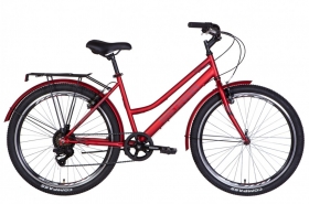 Велосипед ST 26 Discovery PRESTIGE WOMAN Vbr рама-17 червоний (м) з багажником зад St, з крилом OPS-DIS-26-467/0167